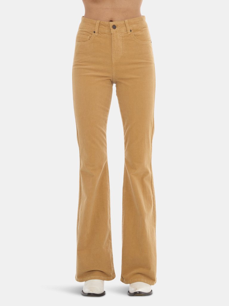 Farrah Tan Corduroy Flare