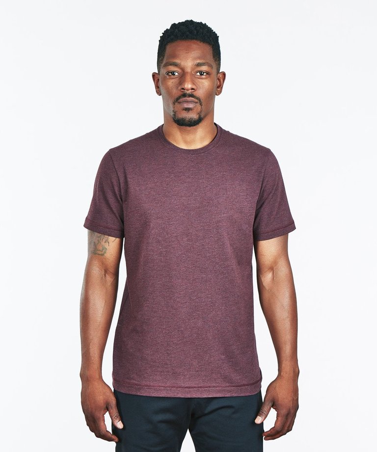 Go-To Crew | Men's Heather Burgundy - Heather Burgundy