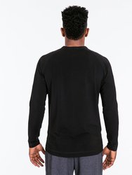 Go-To Long Sleeve Henley | Men's Black