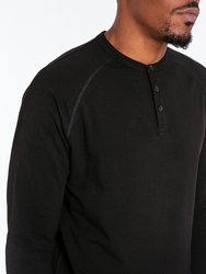 Go-To Long Sleeve Henley | Men's Black