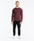 Go-To Long Sleeve Henley | Men's Heather Burgundy