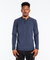 Go-To Long Sleeve Henley | Men's Heather Navy - Heather Navy