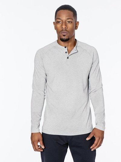 Public Rec Go-To Long Sleeve Henley | Men's Heather Silver Spoon product