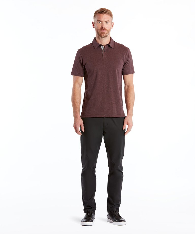 Go-To Polo | Men's Heather Burgundy