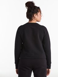 Luxe Fleece Crew | Women's Black