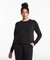 Luxe Fleece Crew | Women's Black - Black