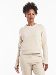 Luxe Fleece Crew | Women's Ivory - ivory