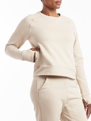 Luxe Fleece Crew | Women's Ivory