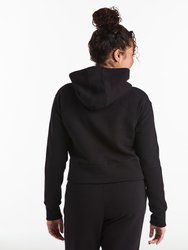 Luxe Fleece Cropped Hoodie | Women's Black