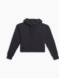 Luxe Fleece Cropped Hoodie | Women's Black