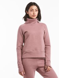 Luxe Fleece Pullover | Women's Mauve - Mauve