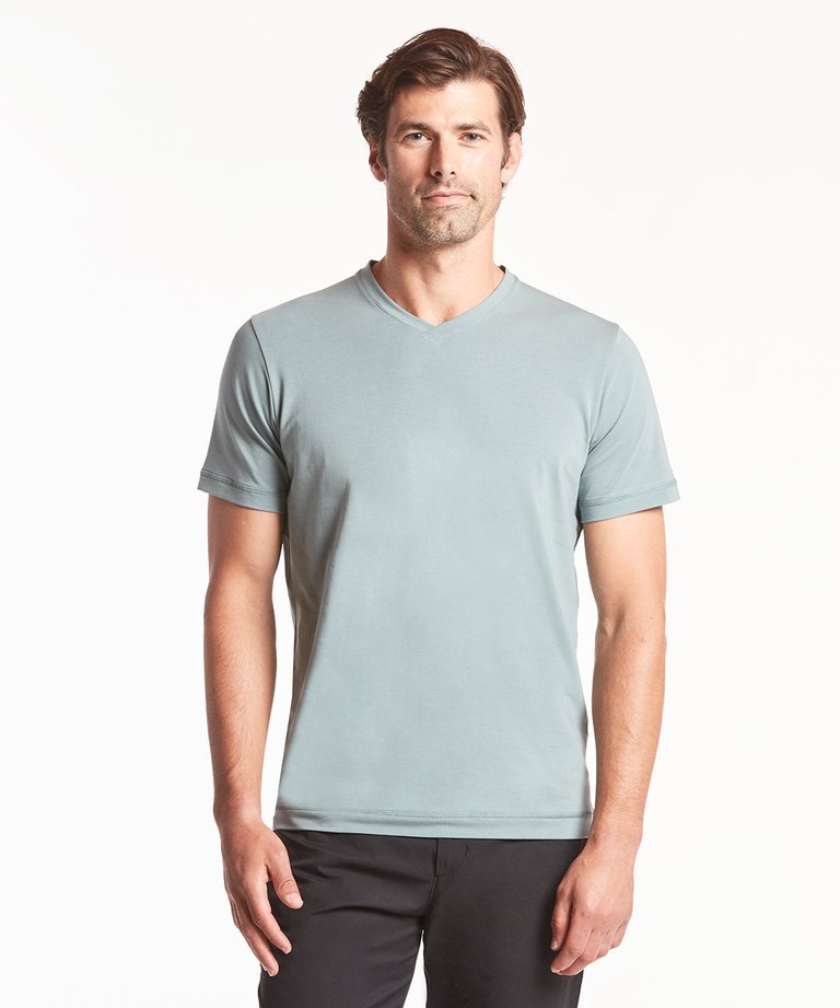 Men V-Neck Tee – OXWHITE, 50% OFF