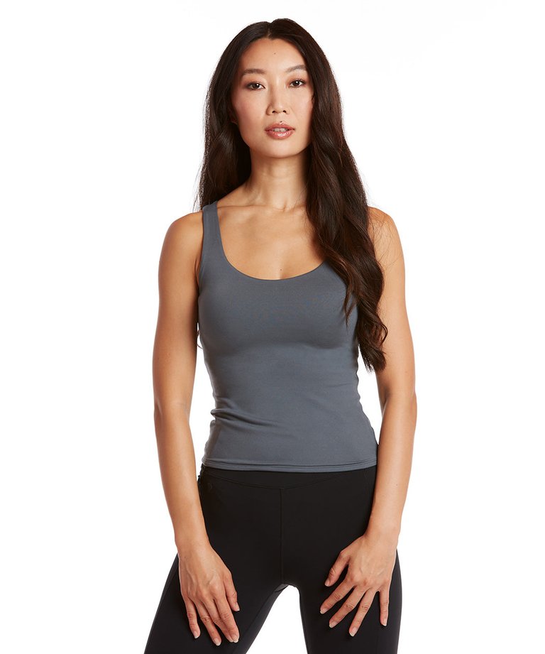 Soft & Seamless Tank - Slate - Grey