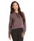 Women's Luxe Fleece Cropped Hoodie - Smokey Plum