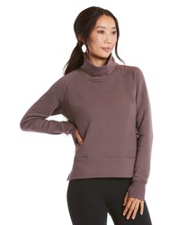 Women's Luxe Fleece Pullover - Smokey Plum