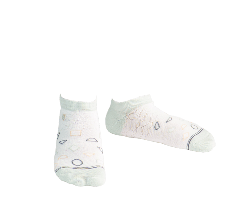 Bamboo Socks, Everyday Ankle - Splash Star White - Splash Star White