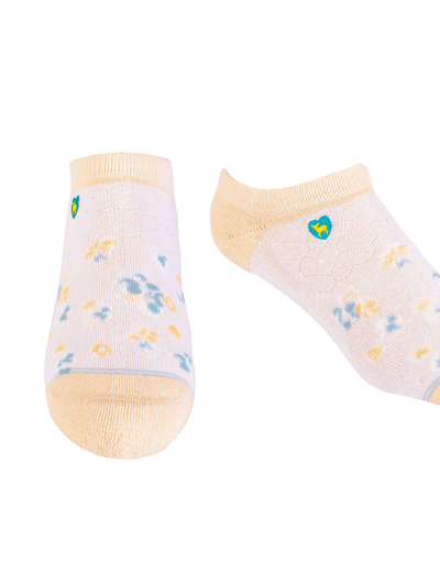 Pudus Bamboo Socks | Everyday Ankle | Spring Blossom Peach product