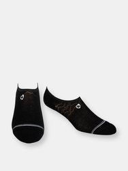 Bamboo Socks | No Fuss No-Show | Midnight Black - Midnight Black