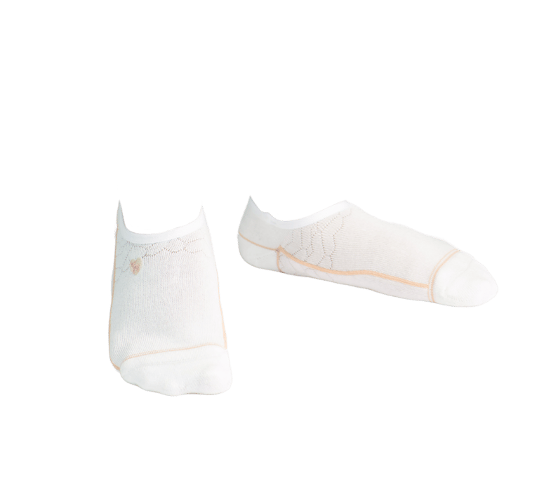 Bamboo Socks, No Fuss No-Show - Star White - Star White