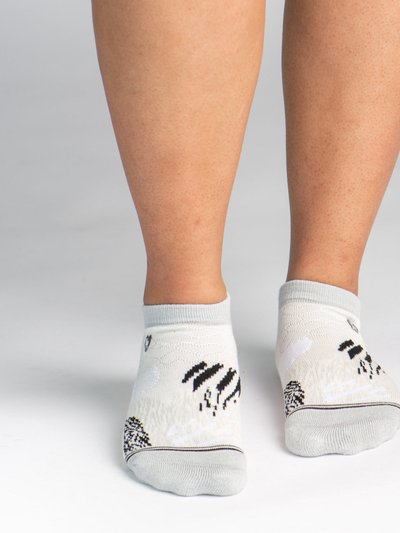 Pudus Bamboo Socks | Everyday Ankle | Wild At Heart Quiet Grey product