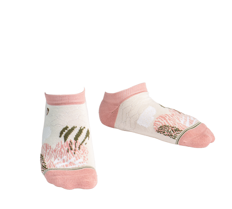 Bamboo Socks | Everyday Ankle | Wild At Heart Tea Rose