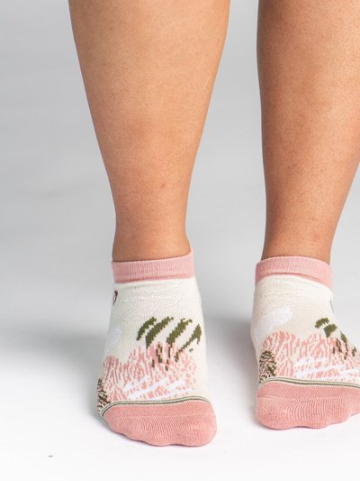 Pudus Bamboo Socks | Everyday Ankle | Wild At Heart Tea Rose product