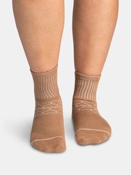 Bamboo Socks | Uptown Quarter Crew | Toasted Coconut - Toasted Coconut