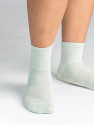 Bamboo Socks, Uptown Quarter Crew - Dew Drop