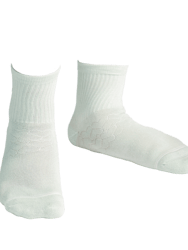 Bamboo Socks, Uptown Quarter Crew - Dew Drop - Dew Drop