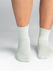 Bamboo Socks, Uptown Quarter Crew - Dew Drop