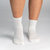 Bamboo Socks, Uptown Quarter Crew - Star White