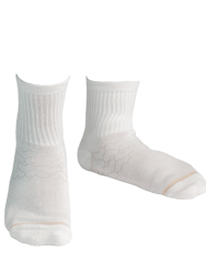 Bamboo Socks, Uptown Quarter Crew - Star White - Star White