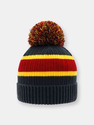 Beanie Winter Hat | Stripe Grey - Grey