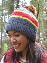 Beanie Winter Hat | Stripe Grey