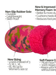 Bright Collection Creekside Slide Slippers | Camo Pink