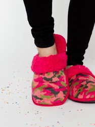 Bright Collection Creekside Slide Slippers | Camo Pink