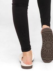 Carlie Criss Cross Recycled Slipper - Cloud