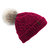 Chenille Knit Beanie Hat - Raspberry Chenille