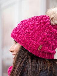 Chenille Knit Beanie Hat