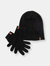 Faux Cashmere Beanie Hat | Black