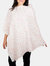 Faux Cashmere Poncho | Cheetah Pink Dogwood - Cheetah Pink Dogwood