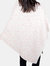 Faux Cashmere Poncho | Cheetah Pink Dogwood