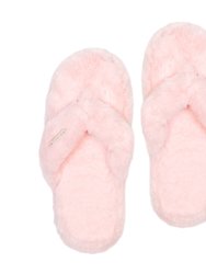 Recycled Cottontail Flip Flop Slippers - Blush Pink - Blush Pink