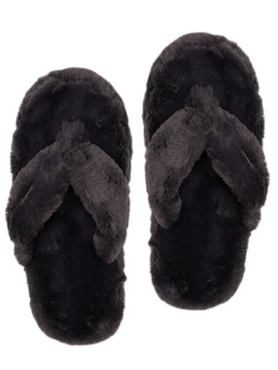Pudus Recycled Cottontail Flip Flop Slippers - Charcoal product