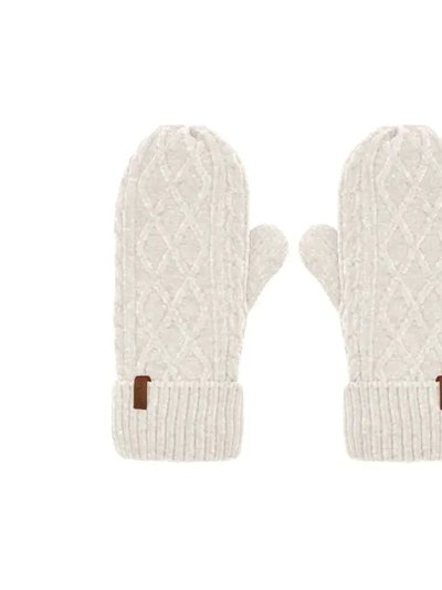 Pudus Recycled Mittens - Chenille Knit Cloud product