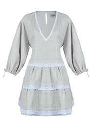 Smock Dress - Gray - Gray