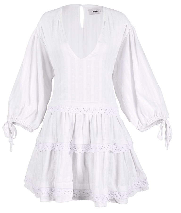 Smock Dress - White