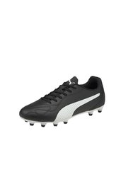 Childrens/Kids Monarch II FG Soccer Cleats Boots - Black/White - Black/White