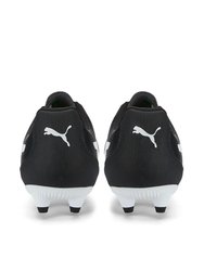 Childrens/Kids Monarch II FG Soccer Cleats Boots - Black/White