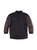 Kid's ftbINXT 1/4 Junior Zip Top - Puma Black / Shocking Orange